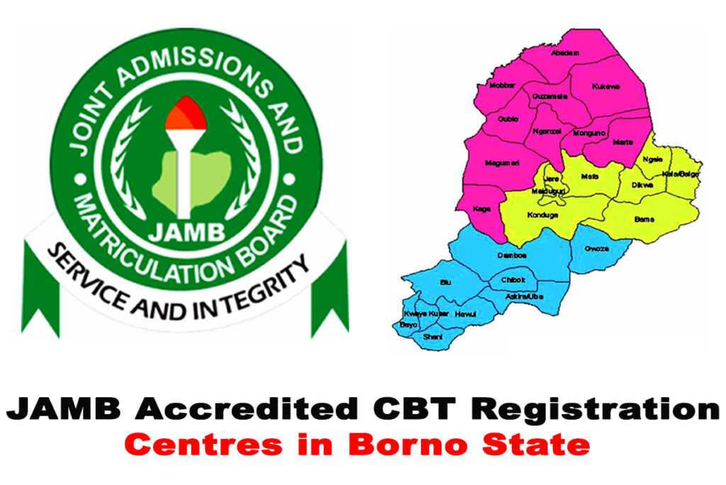 JAMB Accredited CBT Registration Centres in Borno State 2022