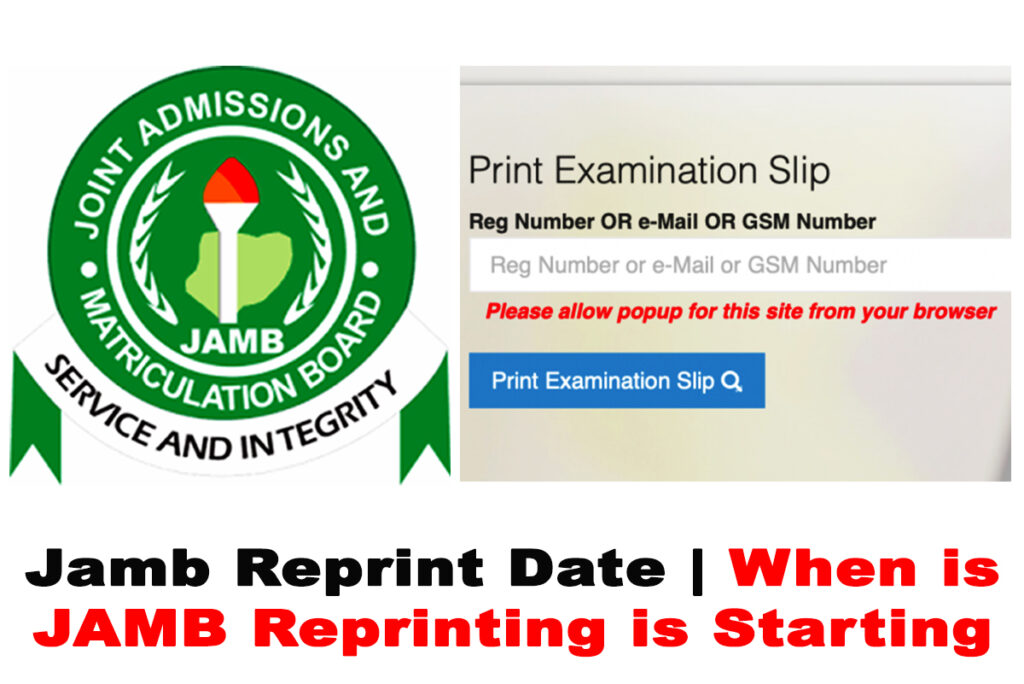 JAMB 2022 CBT Exam Reprint Date: CHECK NOW
