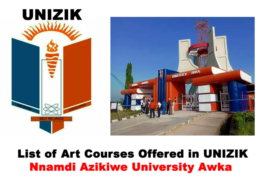 List of Art Courses Offered in UNIZIK