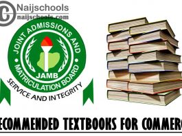 JAMB Recommended Textbooks for Commerce 2022 Exam