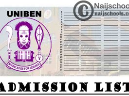 University of Benin (UNIBEN) Admission List for 2020/2021 Academic Session | CHECK NOW