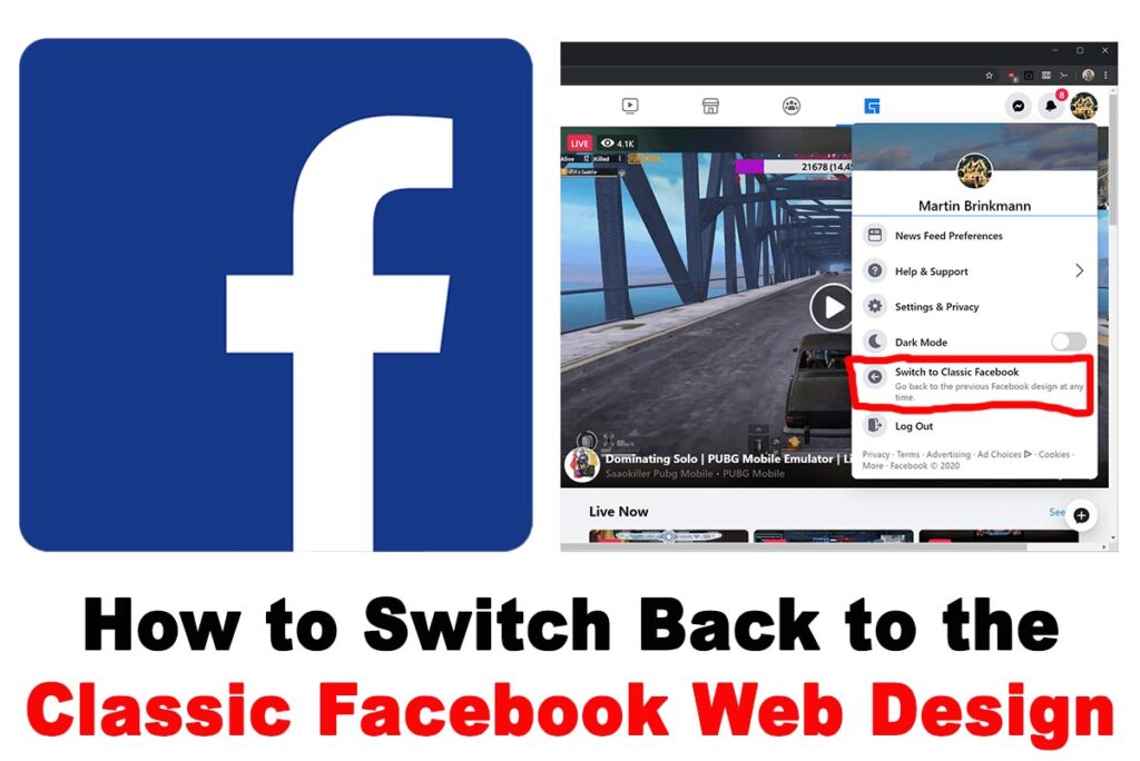How to Switch Back to the Classic Facebook Web Design From the New One