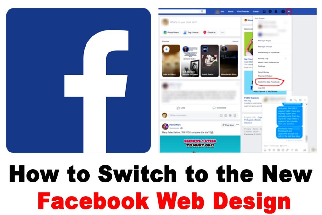 How to Switch to the New Facebook Web Design from the Classic One
