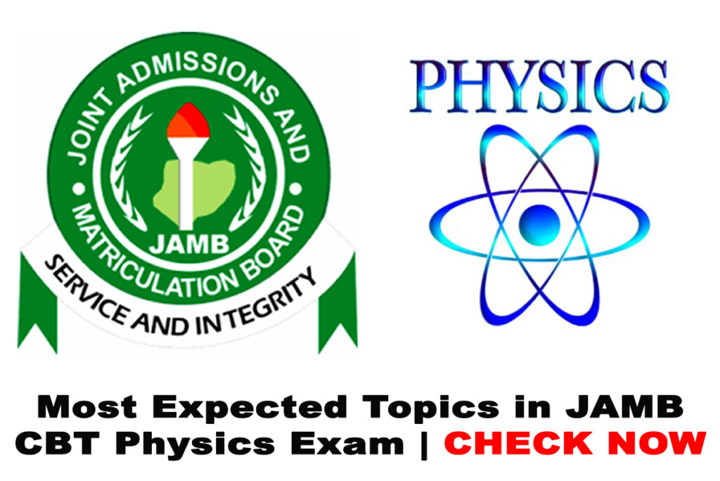 Most Expected Topics in JAMB Physics 2022 CBT Exam