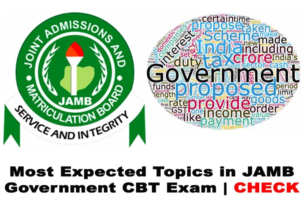 Most Expected Topics in JAMB Government 2022 Exam