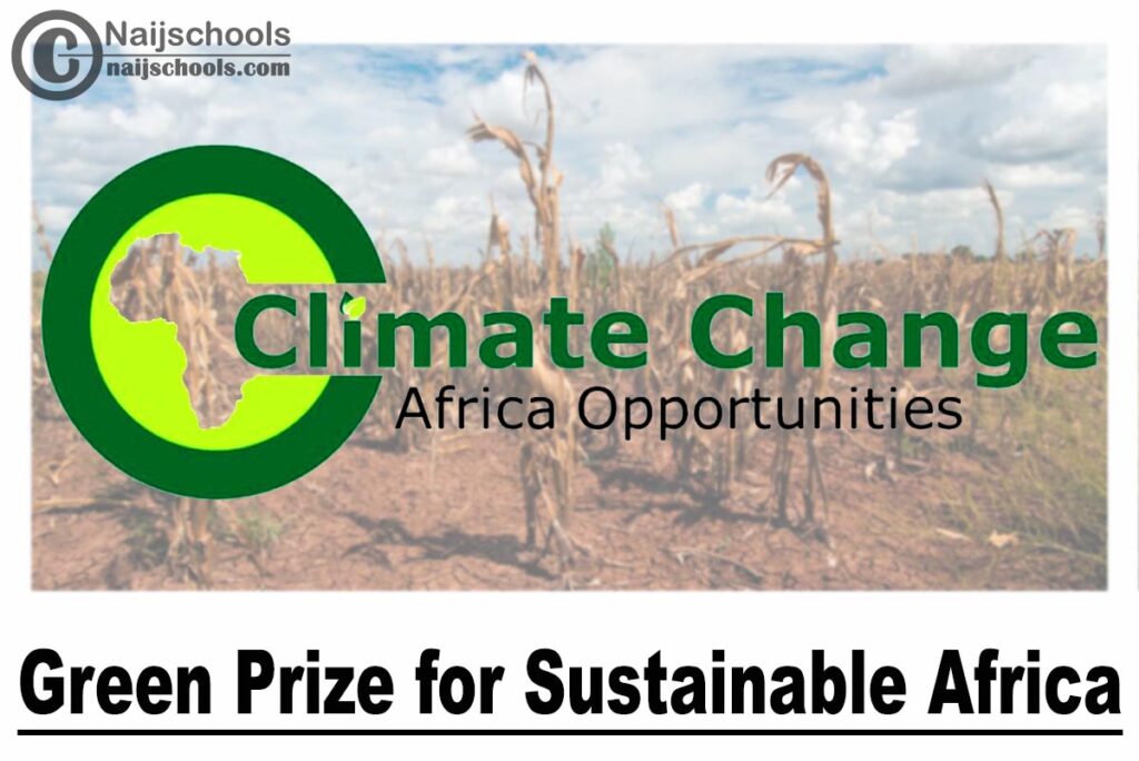 Climate Change-Africa Opportunities Green Prize for Sustainable Africa 2020 | APPLY NOW