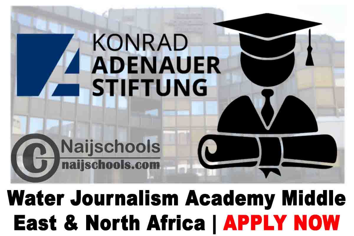 Konrad-Adenauer-Stiftung Water Journalism Academy Middle East & North Africa 2020 | APPLY NOW
