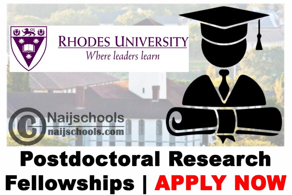 Rhodes University Postdoctoral Research Fellowships 2021 | APPLY NOW