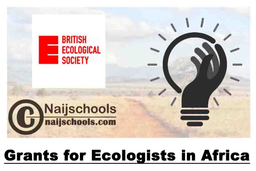 British Ecological Society Grants for Ecologists in Africa Round 2 2020 | APPLY NOW