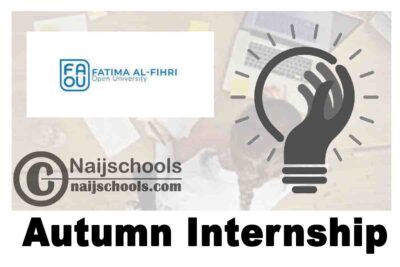 Fatima Al-Fihri Open University Autumn Internship 2023