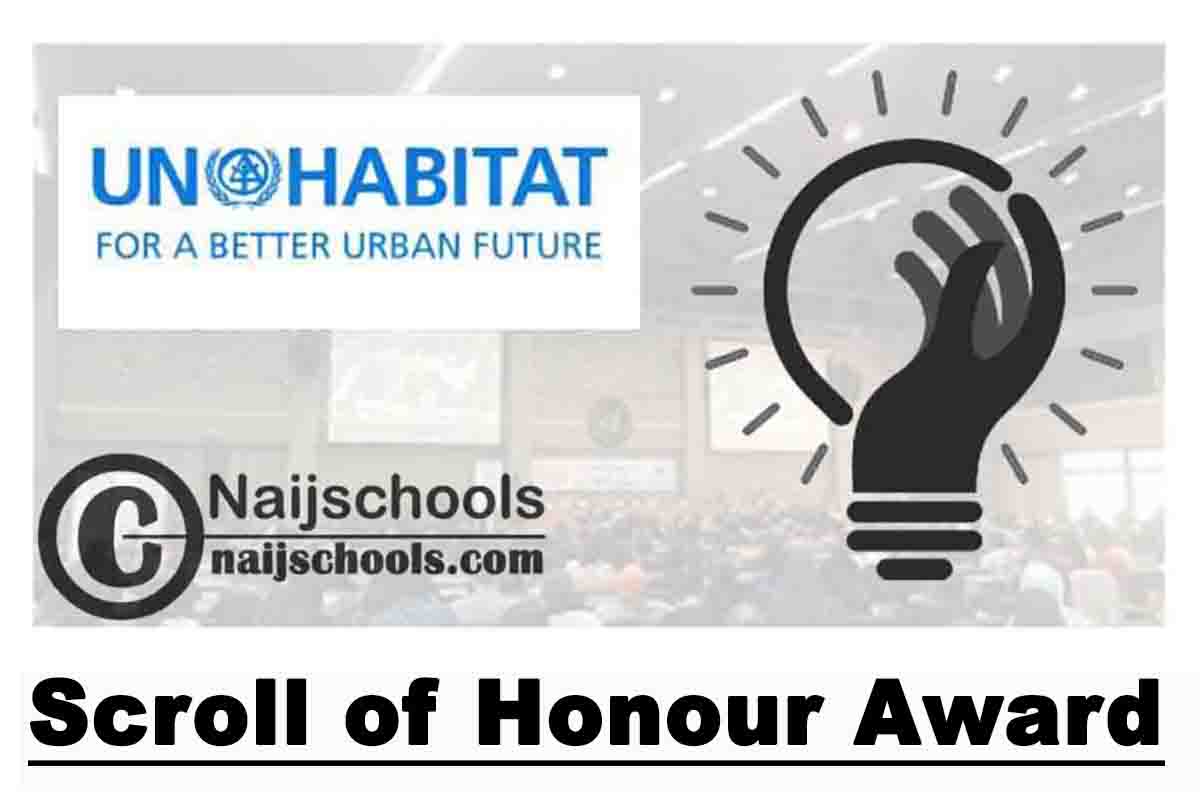 UN-Habitat Scroll of Honour Award 2020 | Call for Nominations