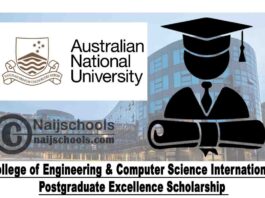 ANU College of Engineering & Computer Science International Postgraduate Excellence Scholarship 2020 | APPLY NOW