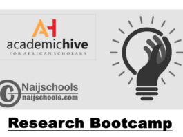 Academic Hive Research Bootcamp 2020 For Scholars | APPLY NOW