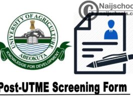 Federal University of Agriculture Abeokuta (FUNAAB) Post-UTME Screening Form for 2020/2021 Academic Session | APPLY NOW