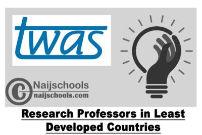 TWAS Research Professors in LDCs 2023