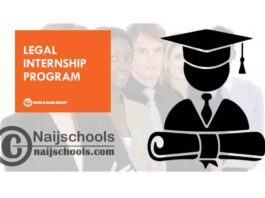 World Bank Legal Vice Presidency and Internship Program 2020 for Highly Motivated Law Students | APPLY NOW