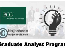Boston Consulting Group Graduate (BCG) Analyst Programme 2021 for Young Nigerians | APPLY NOW