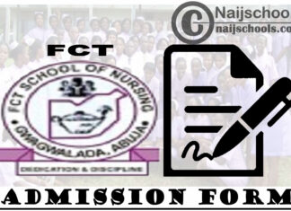 Federal Capital Territory School of Nursing Admission Form for 202/2021 Academic Session | APPLY NOW