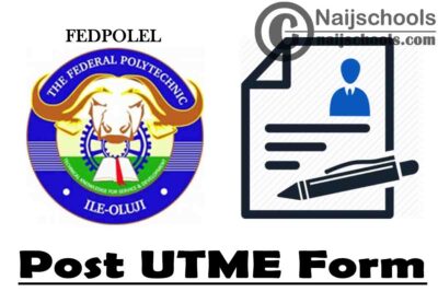 Federal Polytechnic Ile-Oluji (FEDPOLEL) Post UTME Screening Form for 2021/2022 Academic Session | APPLY NOW