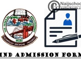 Federal Polytechnic Mubi HND Admission Form for 2020/2021 Academic Session | APPLY NOW