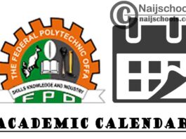 Federal Polytechnic Offa (FPO) Academic Calendar for 2019/2020 Academic Session | CHECK NOW