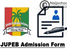 Obong University JUPEB Admission Form for 2020/2021 Academic Session | APPLY NOW
