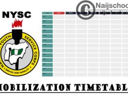 National Youth Service Corps (NYSC) 2020 Batch ‘B’ Mobilization Exercise Timetable | CHECK NOW