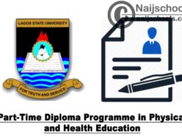 Lagos State University (LASU) Part-Time Diploma Programme in Physical and Health Education Admission Form for 2020/2021 Academic Session | APPLY NOW