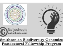 Smithsonian Biodiversity Genomics Postdoctoral Fellowship Program 2020/2021 (Funding Available) | APPLY NOW