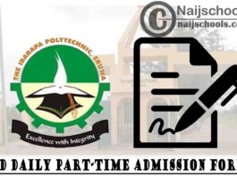 The Ibarapa Polytechnic ND Daily Part-Time Admission Form for 2020/2021 Academic Session | APPLY NOW