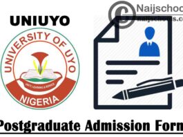 University of Uyo (UNIUYO) School of Continuing Education Postgraduate Programmes Admission Form for 2020/2021 Academic Session | APPLY NOW
