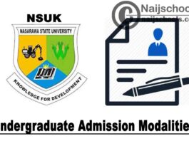 Nasarawa State University Keffi (NSUK) Undergraduate Admission Modalities for 2020/2021 Academic Session | CHECK NOW