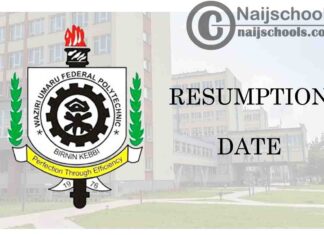 Waziri Umaru Federal Polytechnic Birnin Kebbi (WUFPBK) Resumption Date for Continuation of 2019/2020 Academic Session | CHECK NOW