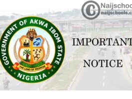 Akwa Ibom State Notice to Schools on Postponement of First Term Resumption Date for 2020/2021 Academic Session | CHECK NOW