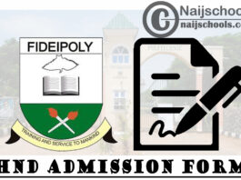 Fidei Polytechnic Gboko (FIDEIPOLY) HND Admission Form for 2020/2021 Academic Session | APPLY NOW