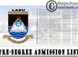 Lagos State University (LASU) First and Second Batch Pre-Degree Admission List for 2020/2021 Academic Session | CHECK NOW
