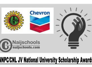 NNPC/CNL JV University Scholarship Awards 2023