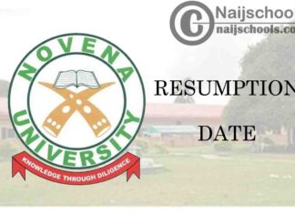 Novena University Resumption Date for Continuation of 2019/2020 Academic Session | CHECK NOW