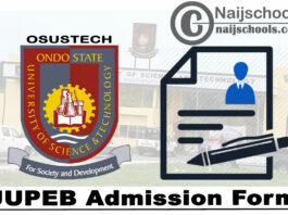 Ondo State University of Science and Technology (OSUSTECH) JUPEB Admission Form for 2020/2021 Academic Session | CHECK NOW