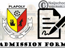 Plateau State Polytechnic (PLAPOLY) HND, ND II, Pre-ND & Certificate Courses Admission Forms for 2020/2021 Academic Session | APPLY NOW