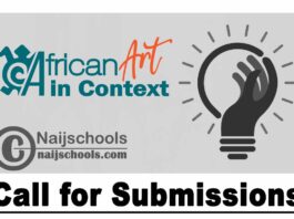 African Art in Context Call for Submissions 2020: African Resilience in the Wake of a Pandemic | CHECK NOW