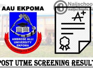 Ambrose Alli University (AAU) Ekpoma Post UTME & Direct Entry Screening Result for 2020/2021 Academic Session | CHECK NOW
