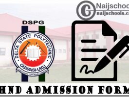 Delta State Polytechnic Ogwashi-Uku (DSPG) HND Full-Time Admission Form for 2021/2022 Academic Session | APPLY NOW