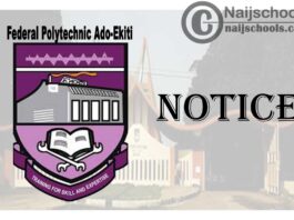 Federal Polytechnic Ado-Ekiti Notice to Students on Capturing of Data for I.D Card | CHECK NOW