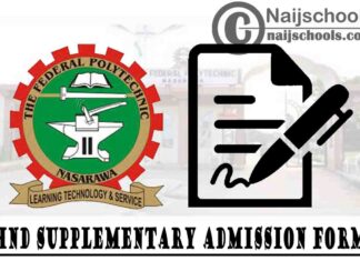 Federal Polytechnic Ilaro (ILAROPOLY) HND Supplementary Admission Form for 2020/2021 Academic Session | APPLY NOW