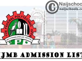 Federal Polytechnic Offa (OFFAPOLY) 1st – 7th Batch IJMB Admission List for 2020/2021 Academic Session | CHECK NOW