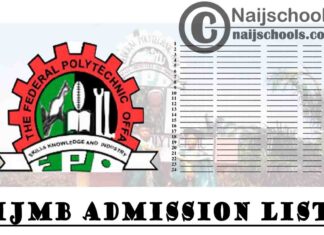 Federal Polytechnic Offa (OFFAPOLY) 1st – 7th Batch IJMB Admission List for 2020/2021 Academic Session | CHECK NOW