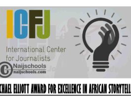 ICFJ/Michael Elliott Award for Excellence in African Storytelling 2020 ($5,000 prize) | APPLY NOW