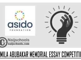Jemila Abubakar Memorial Essay Competition 2021 for Undergraduate Nigerians (up to N125,000 in prize) | APPLY NOW