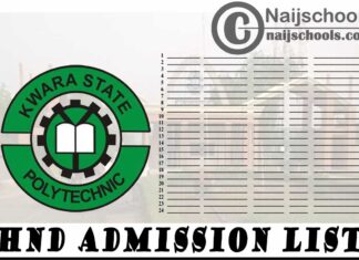 Kwara State Polytechnic (KWARAPOLY) HND Admission List for 2020/2021 Academic Session | CHECK NOW